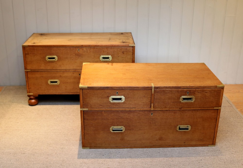 Good Quality Late 19th Century Oak Military Chest View VII