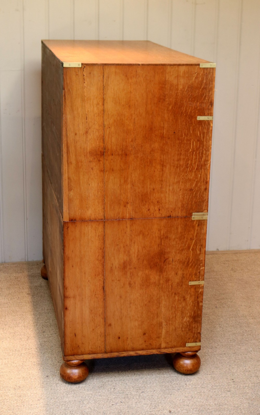 Good Quality Late 19th Century Oak Military Chest View VIII