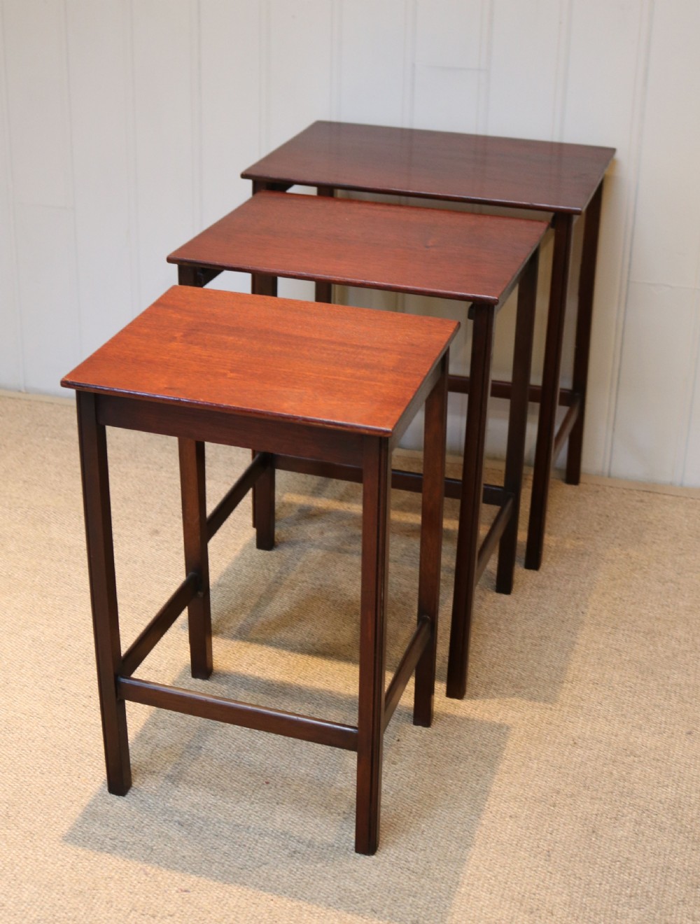 Mahogany Nest Of  3 Tables View VI