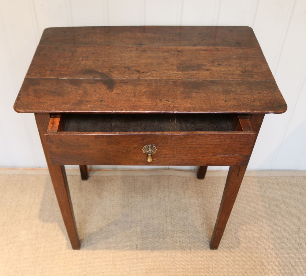 Early 19th Century French Oak Side Table View II