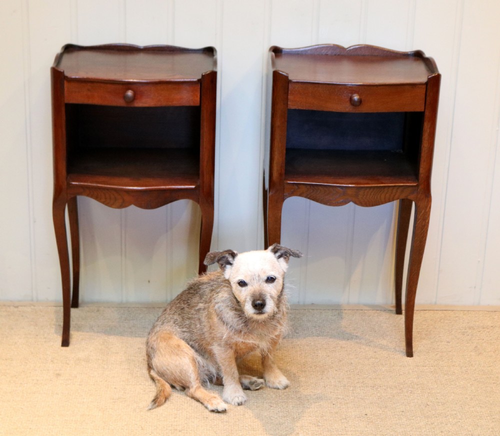 Pair Of French Oak Bedside Cabinets View IV