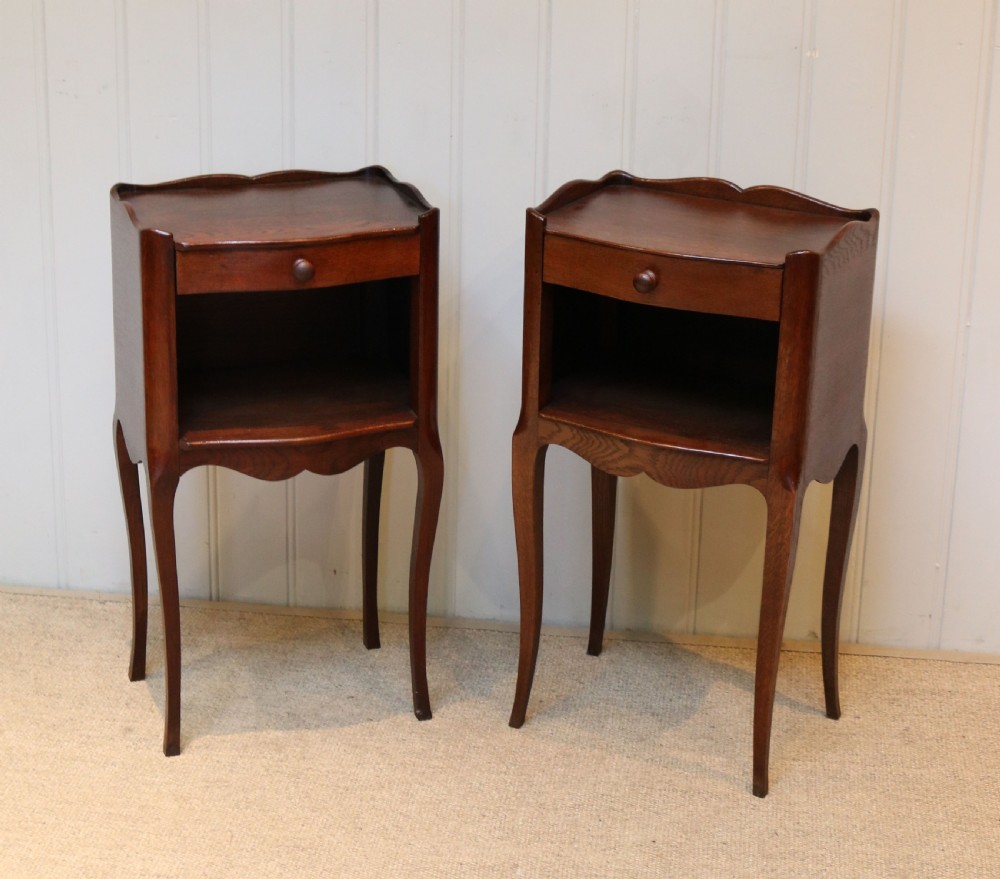 Pair Of French Oak Bedside Cabinets View VI