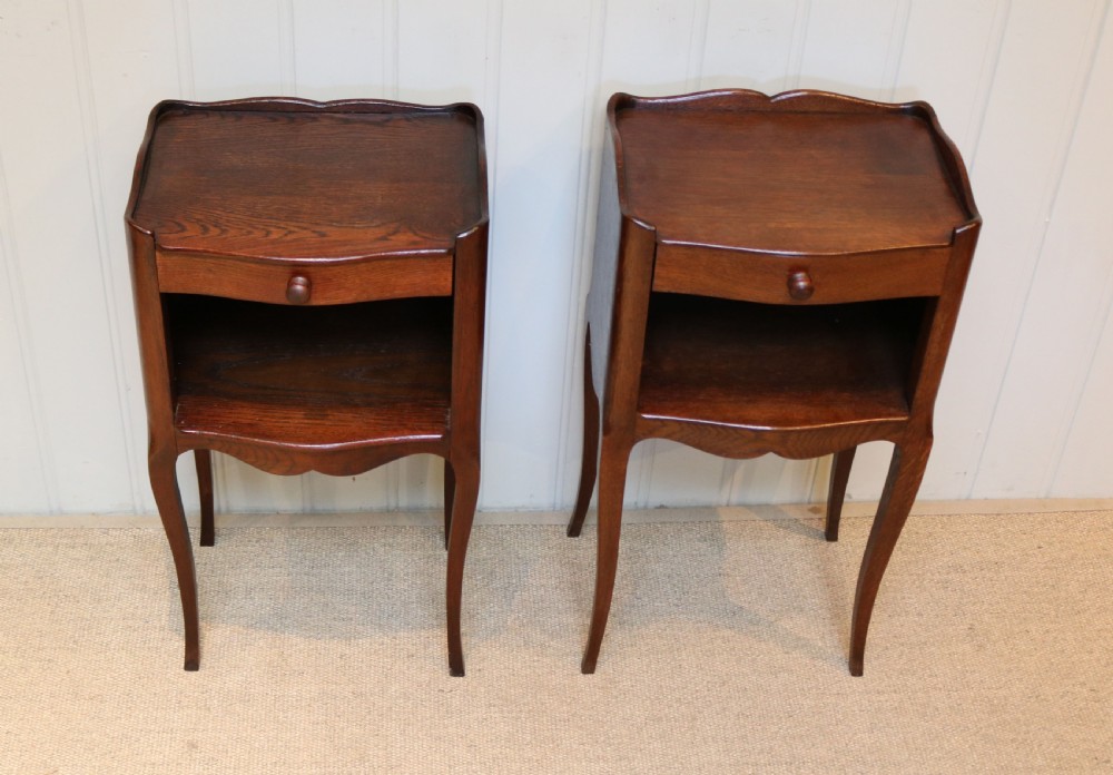 Pair Of French Oak Bedside Cabinets View VII