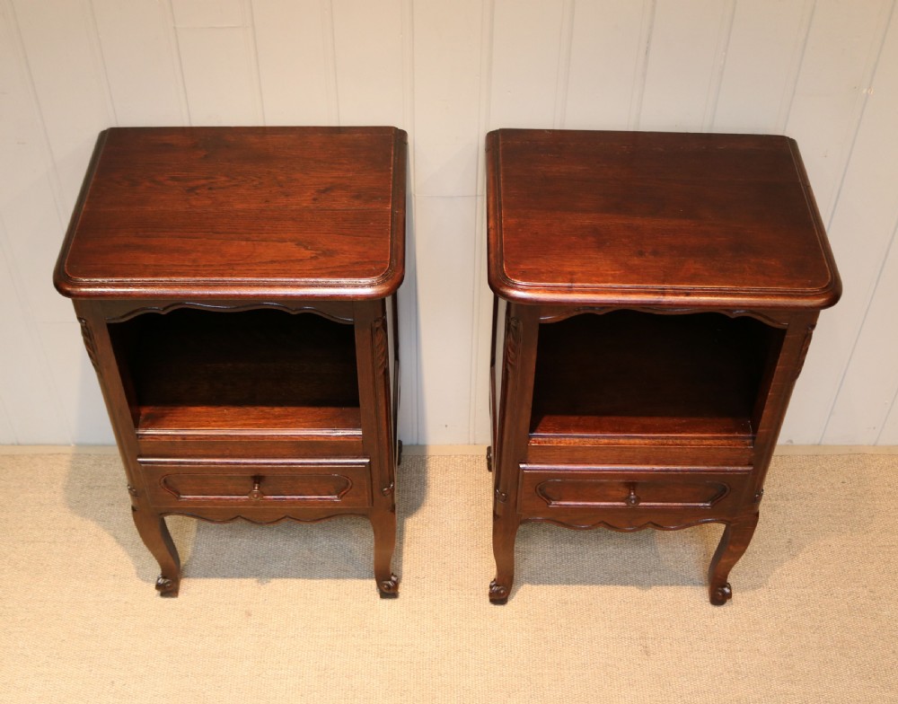 Pair Of French Oak Bedside Cabinets View IV