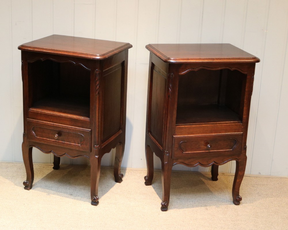 Pair Of French Oak Bedside Cabinets View VI