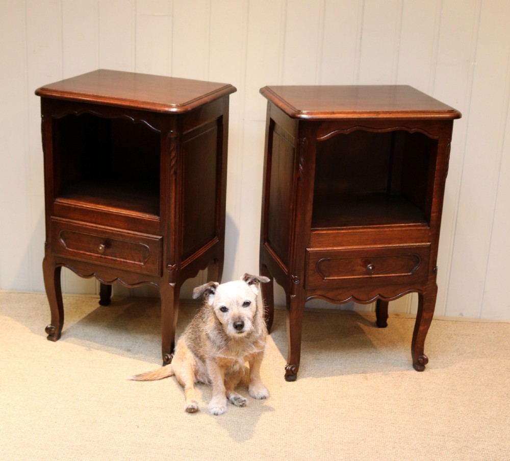 Pair Of French Oak Bedside Cabinets View VII