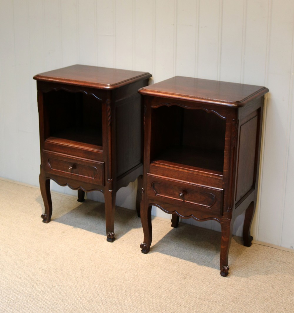 Pair Of French Oak Bedside Cabinets View VIII