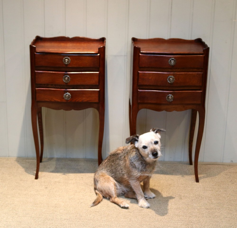 Pair Of French Oak Bedside Cabinets View VIII