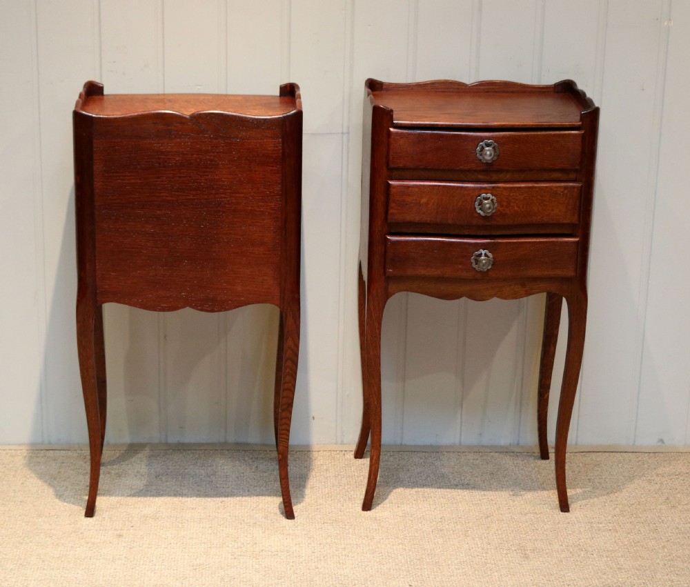 Pair Of French Oak Bedside Cabinets View IX