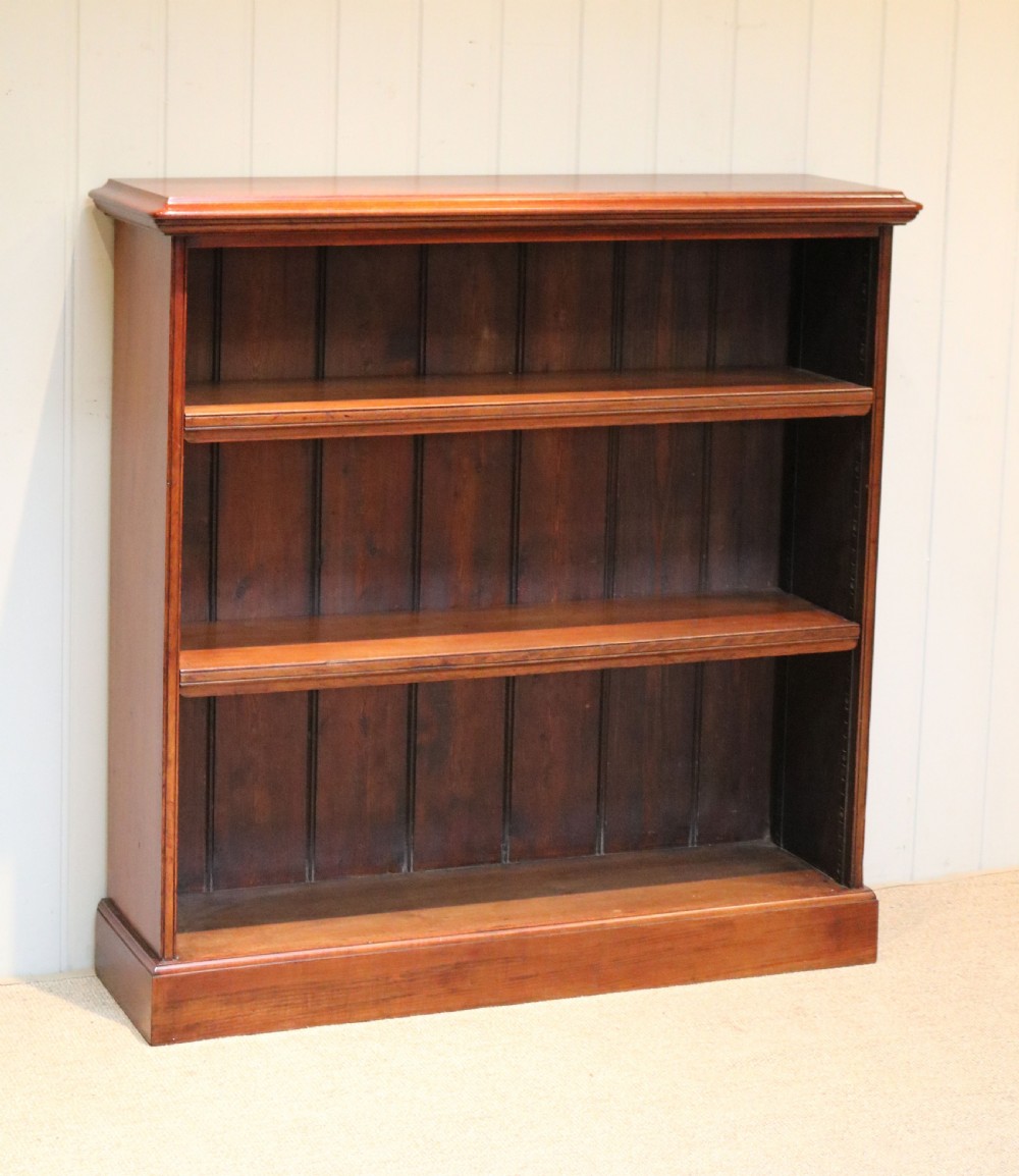 Late 19th Century Walnut Open Bookcase View II