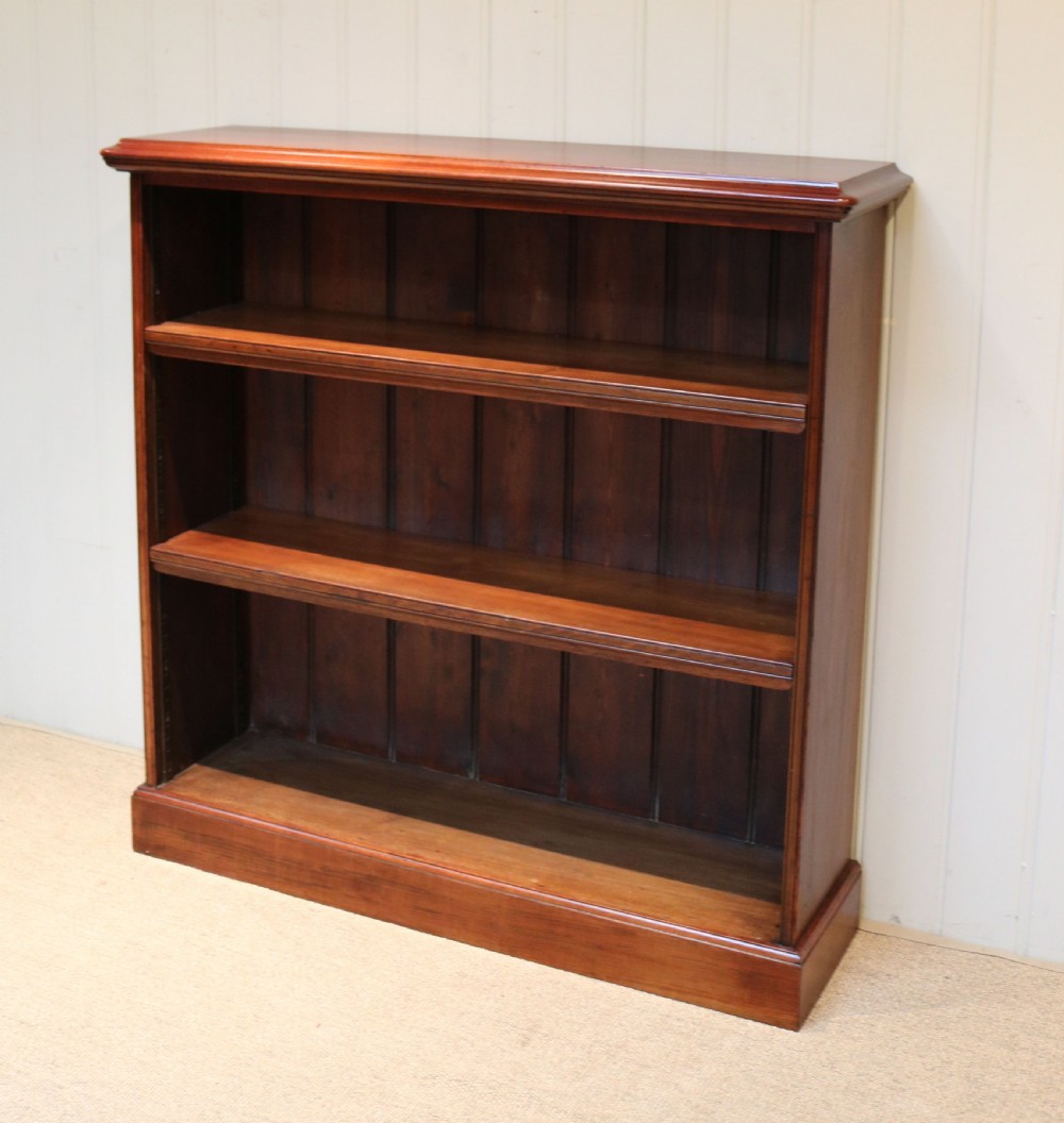 Late 19th Century Walnut Open Bookcase View IV