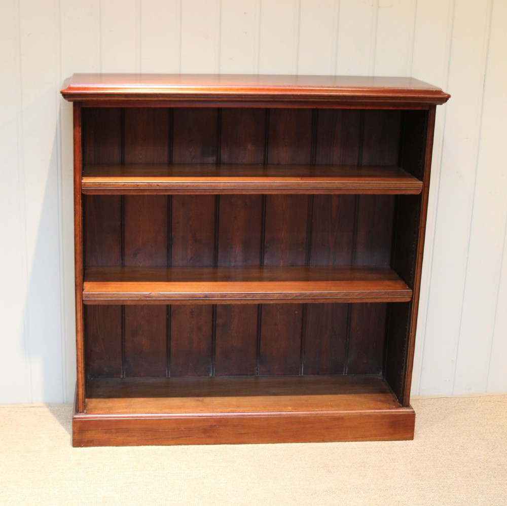 Late 19th Century Walnut Open Bookcase View VI