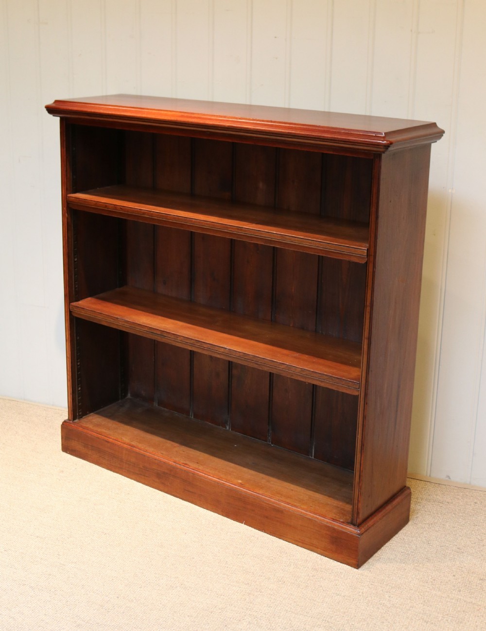 Late 19th Century Walnut Open Bookcase View VIII