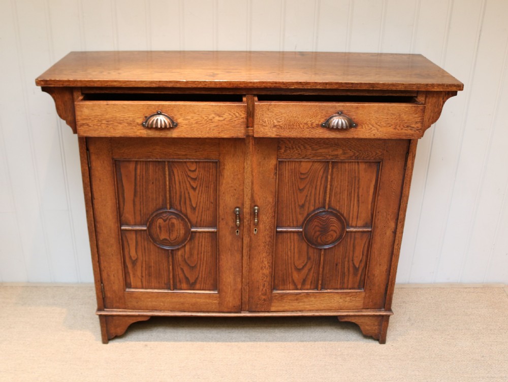 Golden Oak Sideboard View V