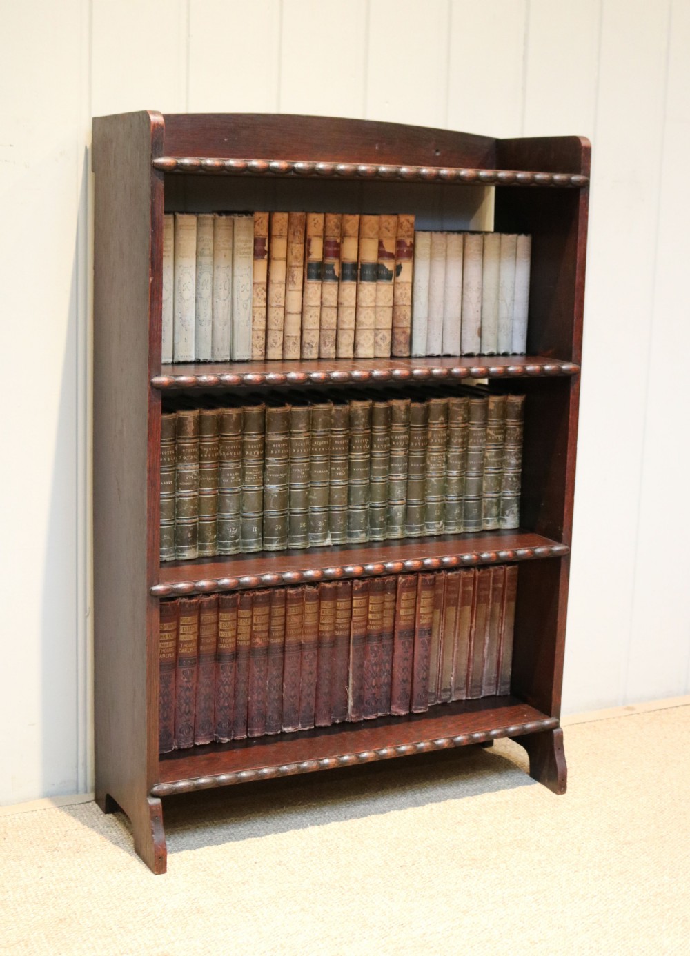 Small Open Oak Book Shelves