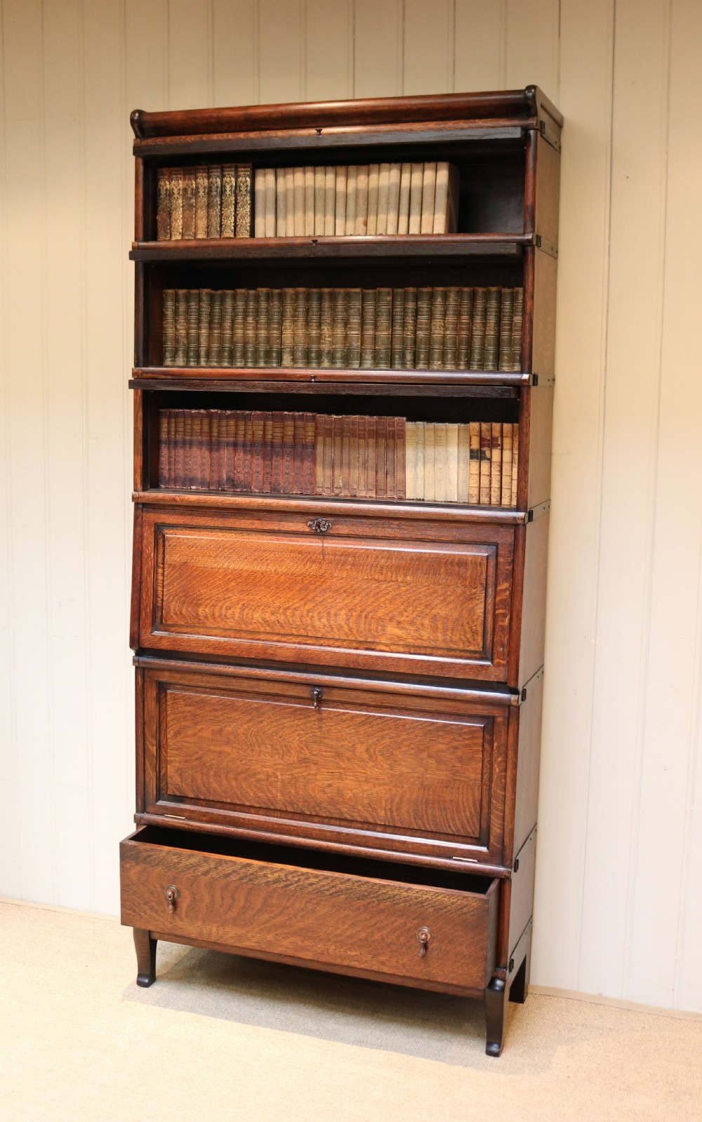 Unusual Substantial Globe Wernicke Cabinet Bookcase View III