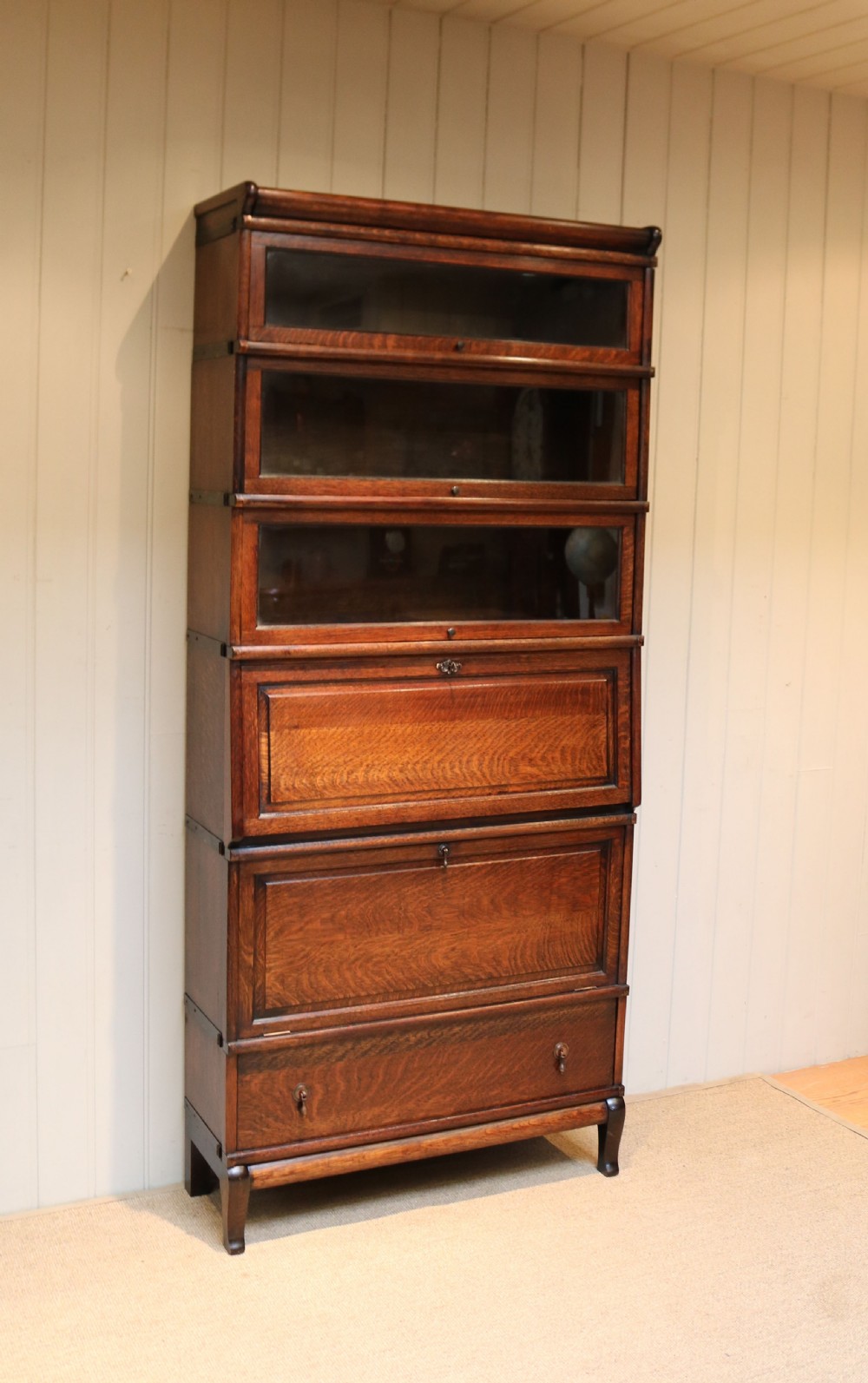 Unusual Substantial Globe Wernicke Cabinet Bookcase View IV