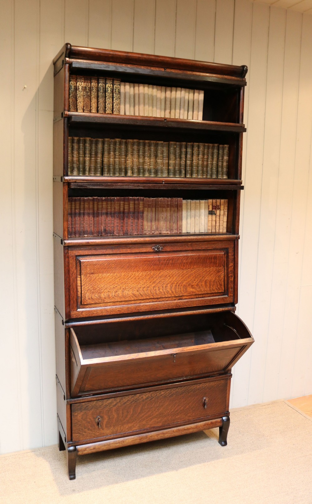 Unusual Substantial Globe Wernicke Cabinet Bookcase View V