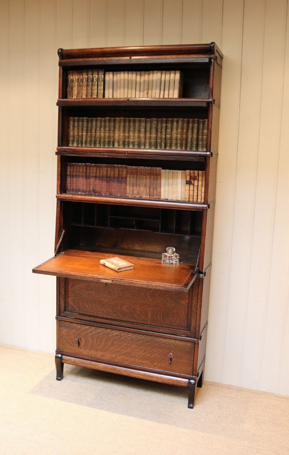 Unusual Substantial Globe Wernicke Cabinet Bookcase View VII