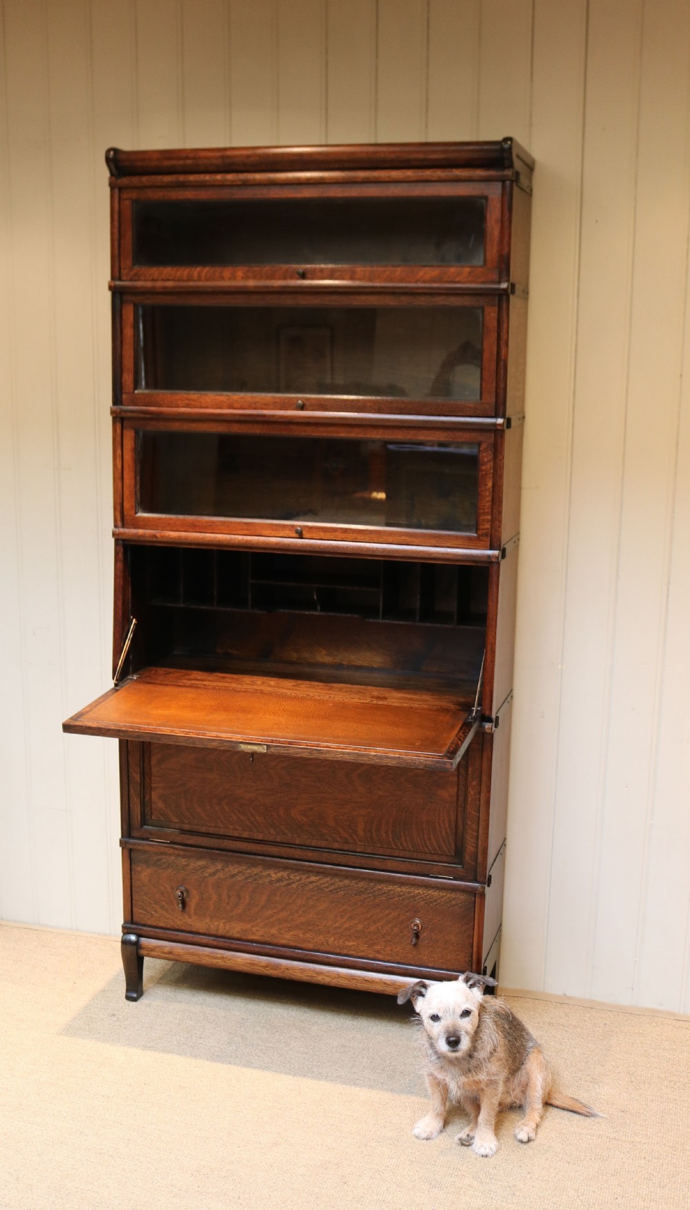 Unusual Substantial Globe Wernicke Cabinet Bookcase View VIII