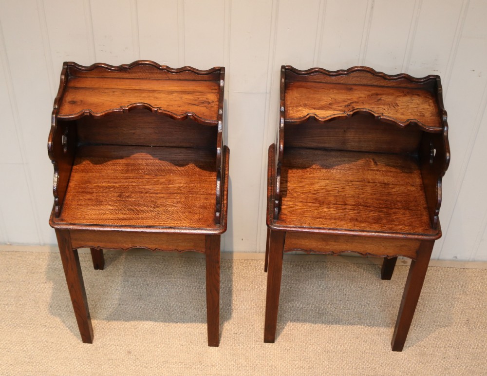 Pair of French Oak bedside Cabinets View VII