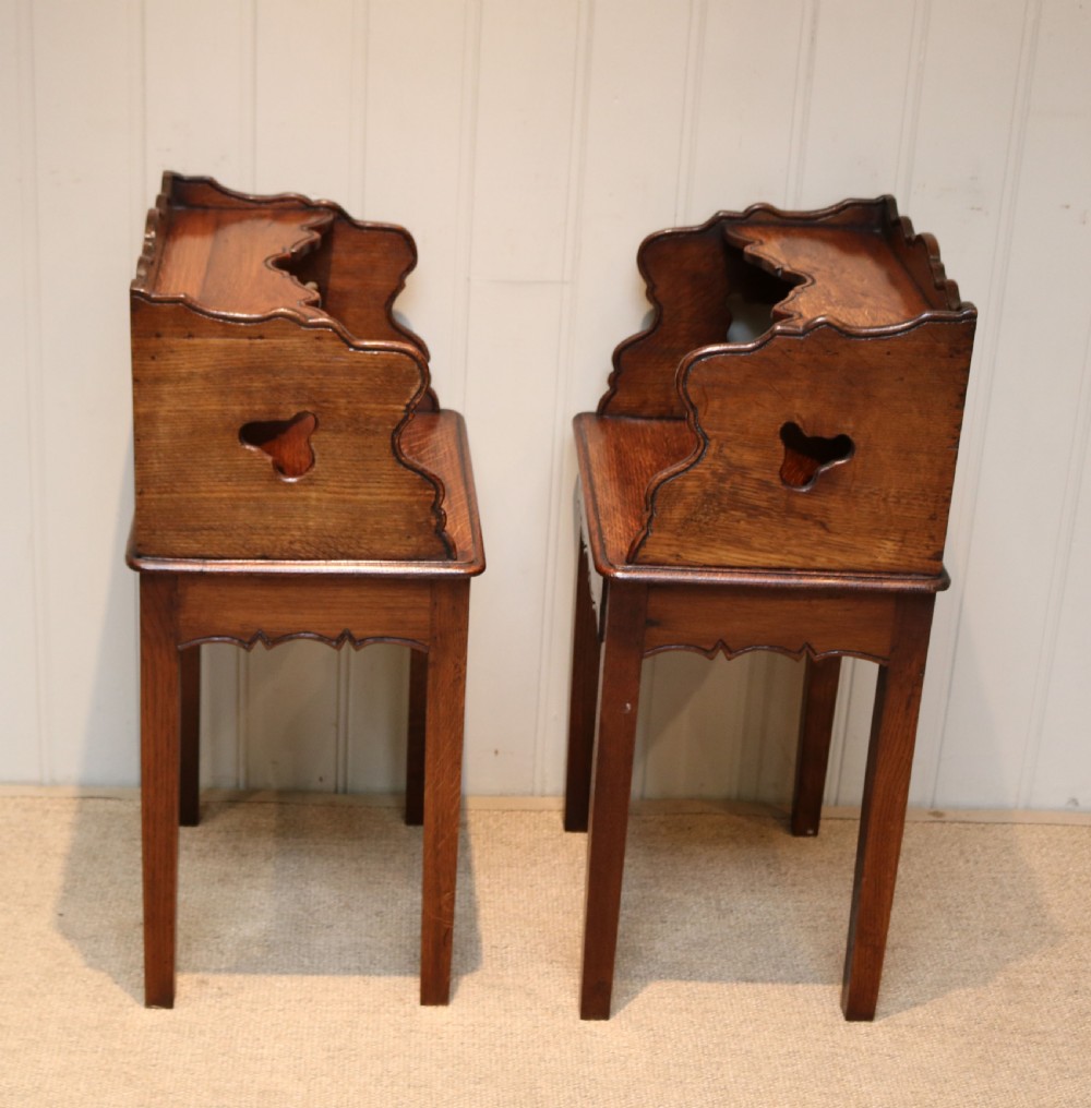 Pair of French Oak bedside Cabinets View VIII