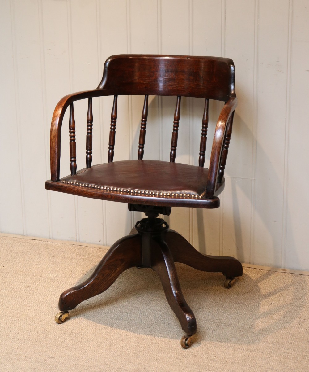 Oak Desk Chair View III