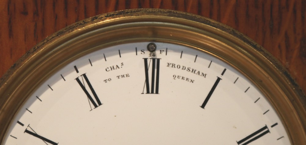Golden Oak Mantel Clock By Queen Victoria's Clockmaker View VI