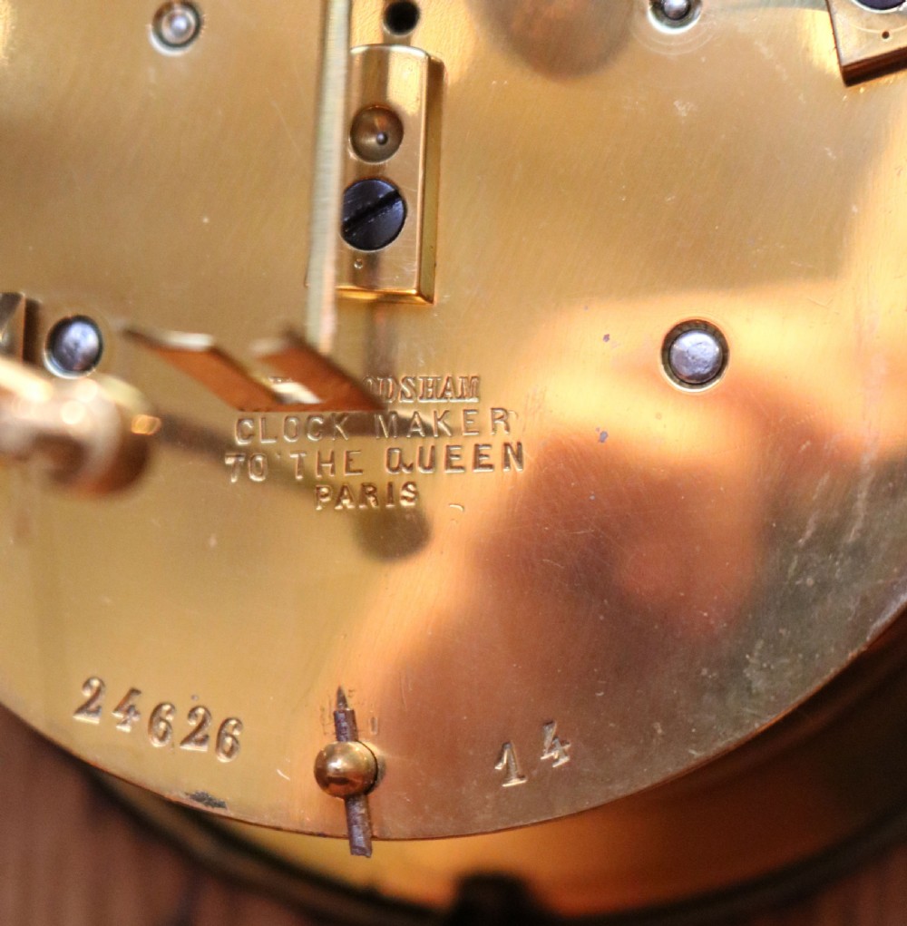 Golden Oak Mantel Clock By Queen Victoria's Clockmaker View X