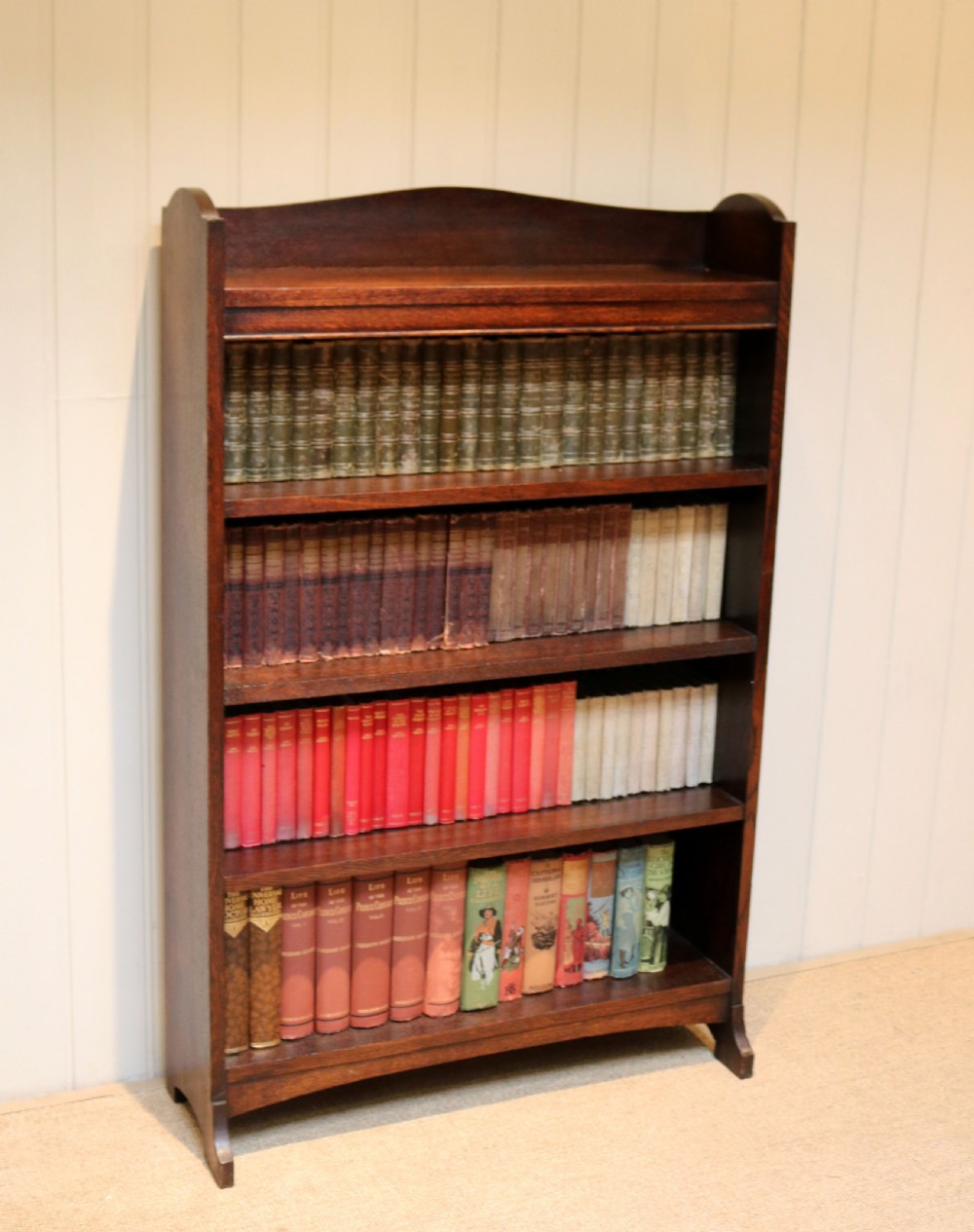 Heals Dark Oak Open Bookcase
