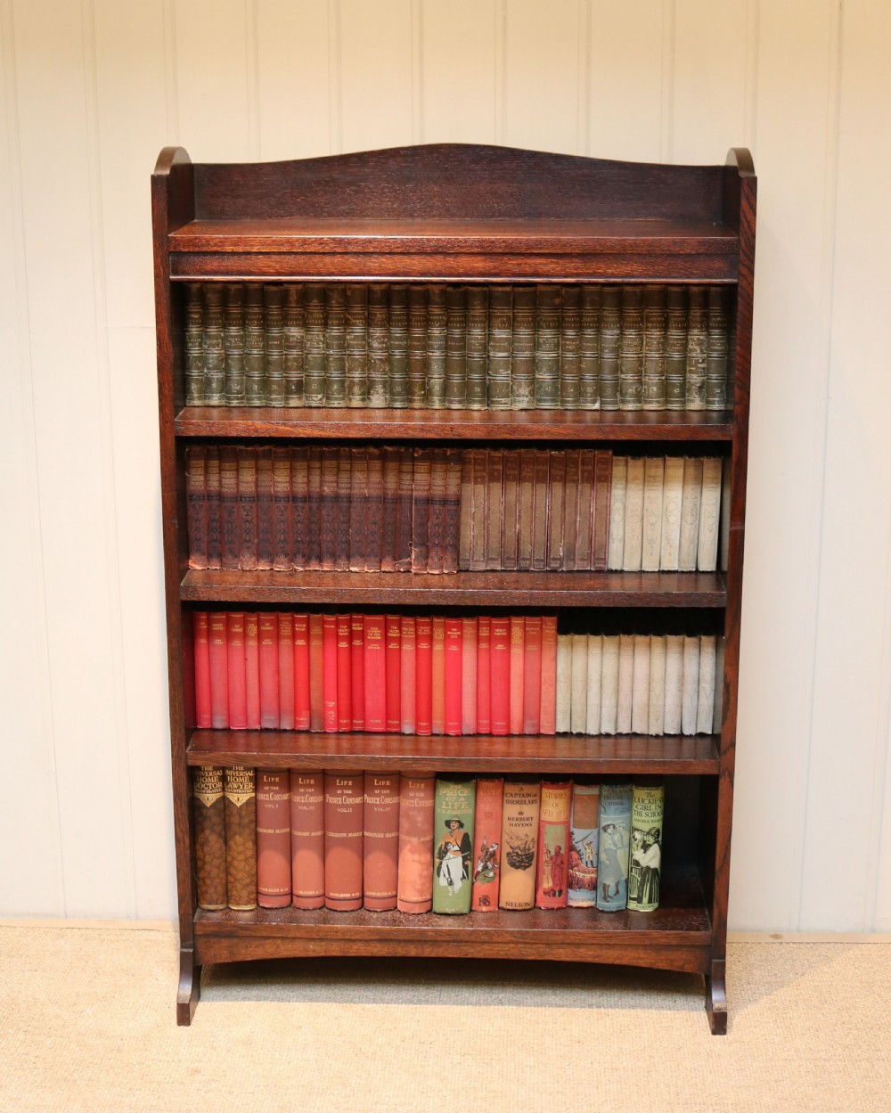 Heals Dark Oak Open Bookcase View III
