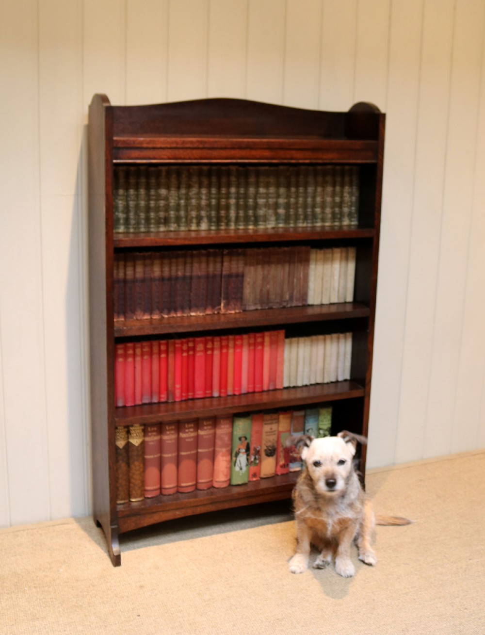 Heals Dark Oak Open Bookcase View V