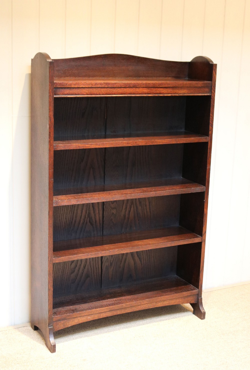 Heals Dark Oak Open Bookcase View VII