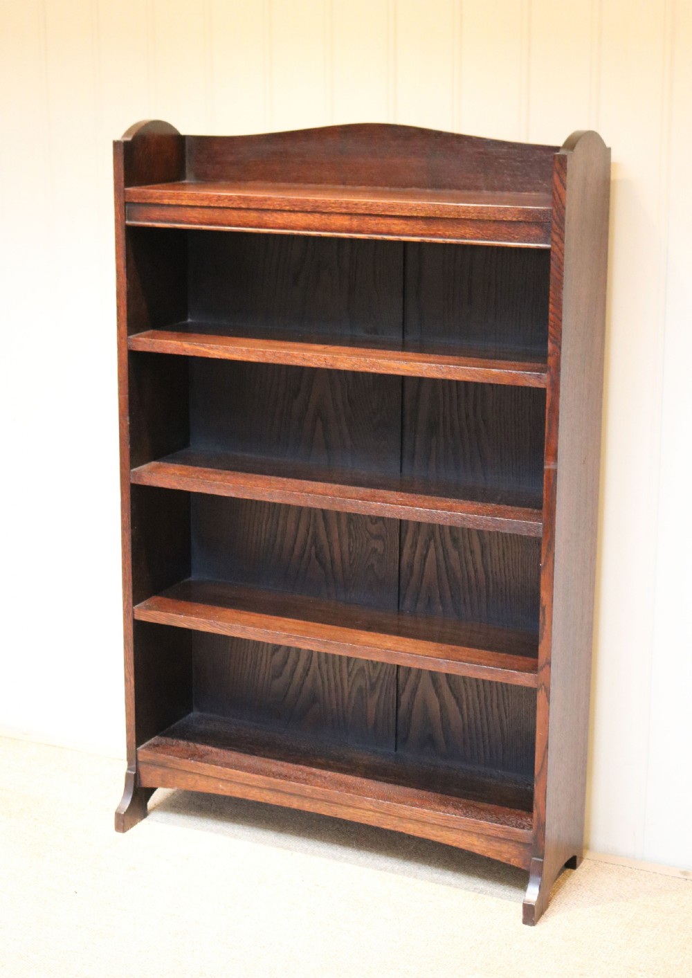 Heals Dark Oak Open Bookcase View VIII
