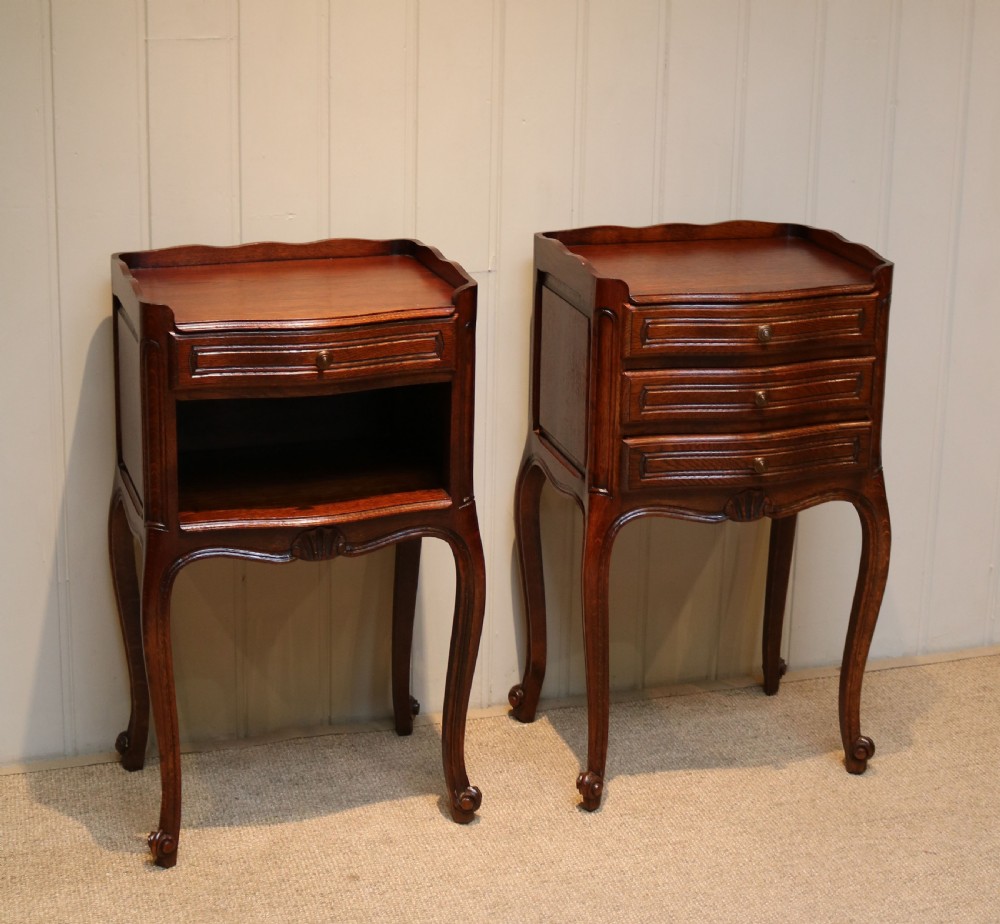 Pair Of French Oak Bedside Cabinets View II