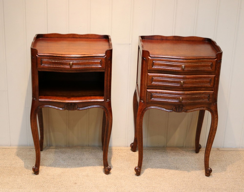 Pair Of French Oak Bedside Cabinets View III