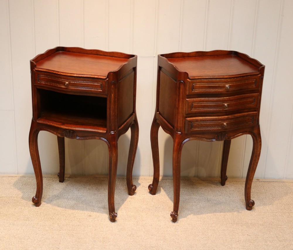 Pair Of French Oak Bedside Cabinets View VI