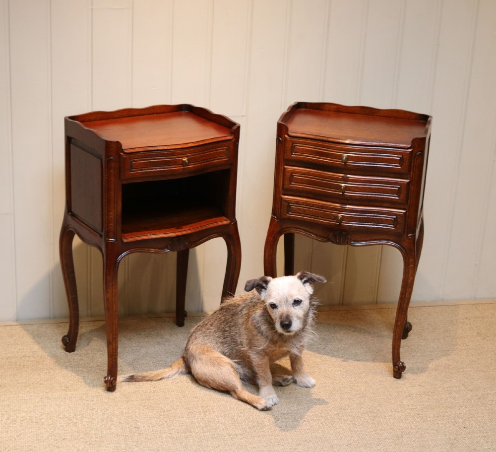 Pair Of French Oak Bedside Cabinets View VII