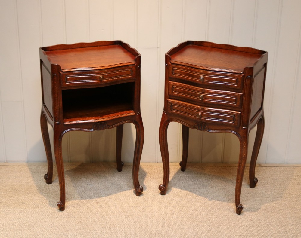 Pair Of French Oak Bedside Cabinets View VIII