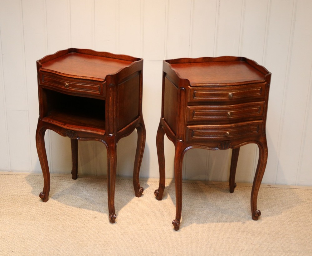 Pair Of French Oak Bedside Cabinets View IX
