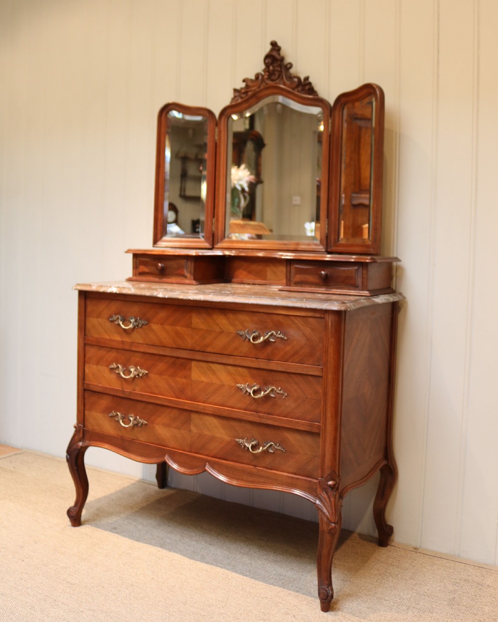 French Walnut Dressing Chest View III