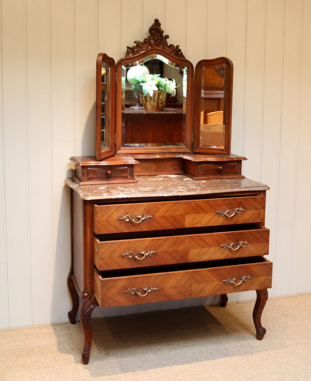French Walnut Dressing Chest View VI