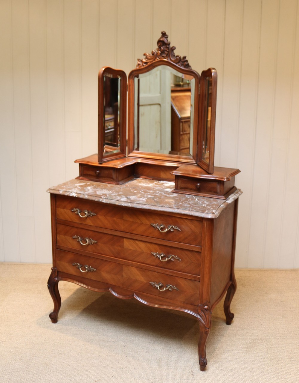 French Walnut Dressing Chest View VIII