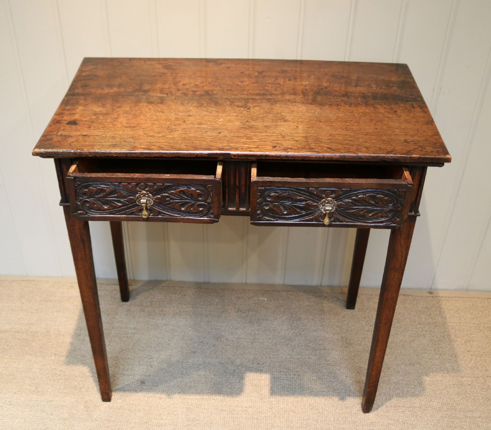 Georgian Oak Side Table View II