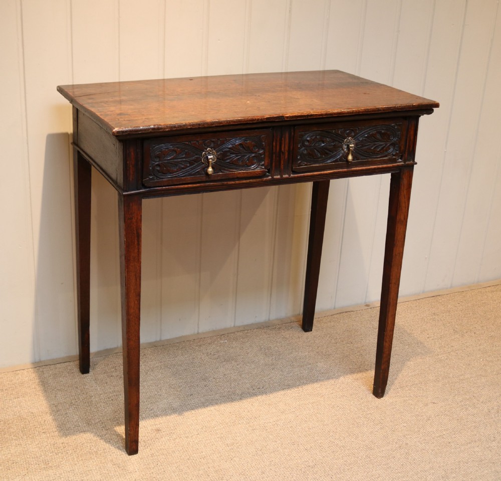Georgian Oak Side Table View V