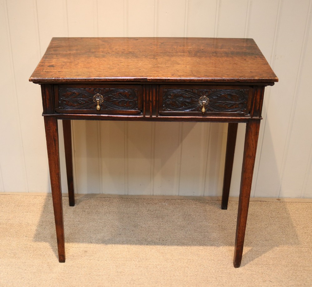 Georgian Oak Side Table View VIII