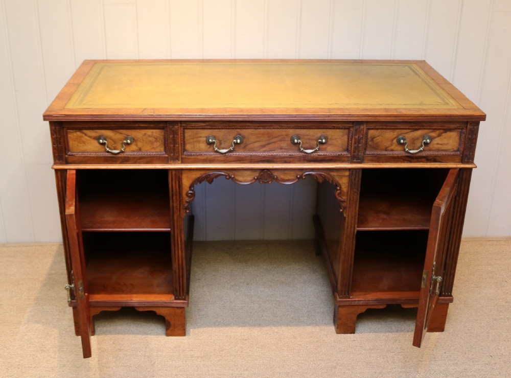 Walnut Pedestal Desk View VII