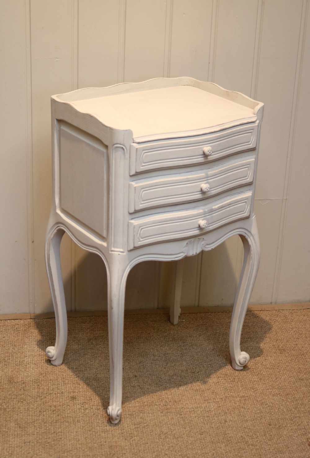 French Painted Bedside Cabinet View III