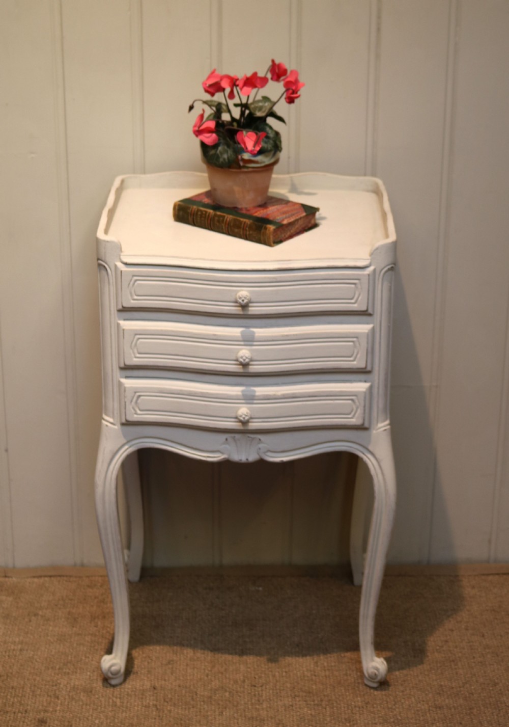 French Painted Bedside Cabinet View VII