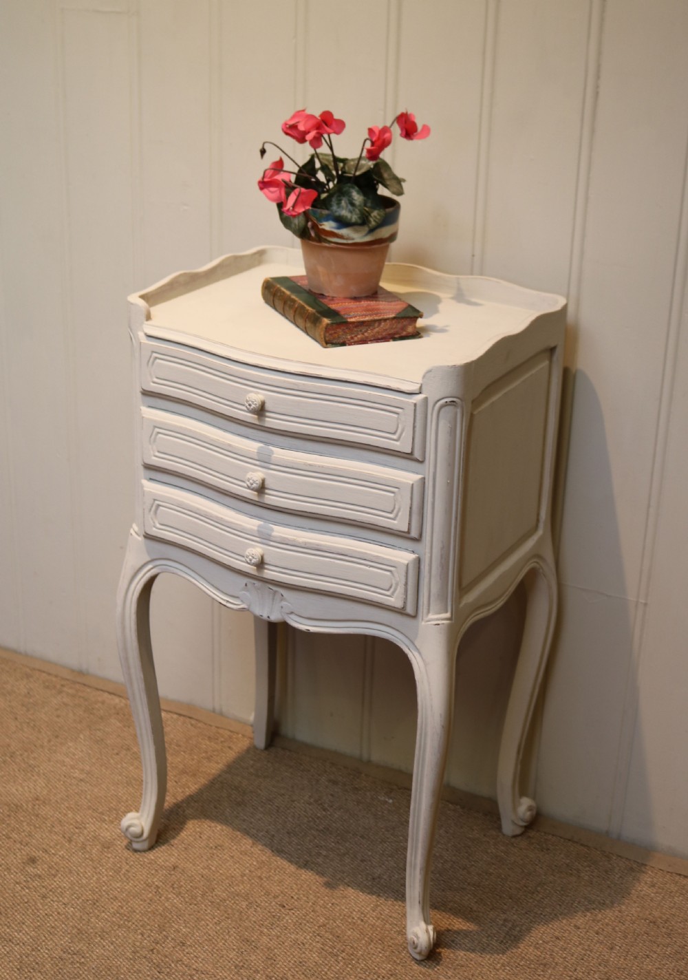 French Painted Bedside Cabinet View VIII
